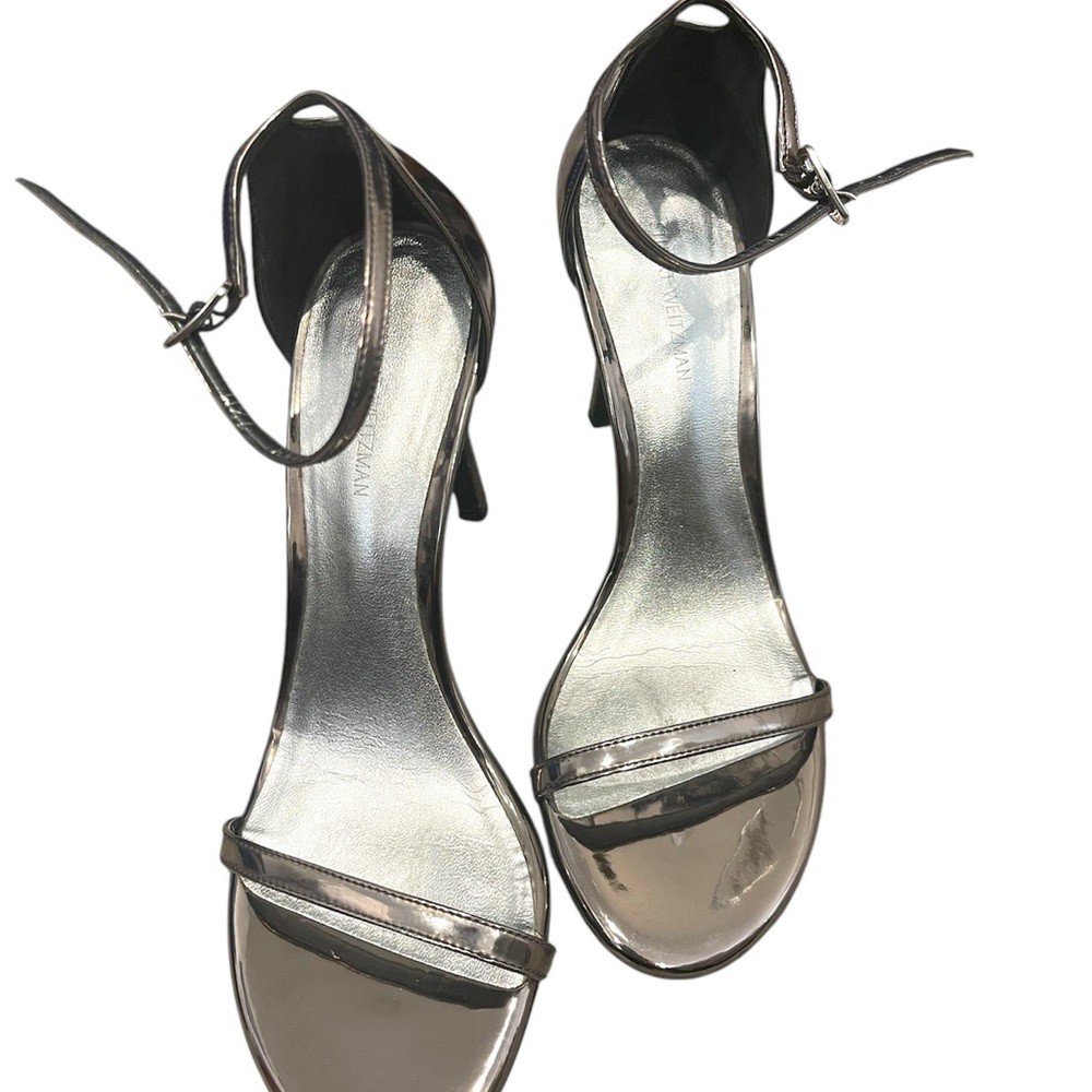 Stuart Weitzman Elegant Silver Women's Heels